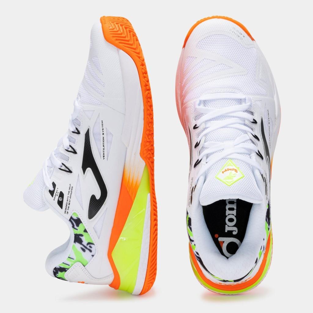Joma Spin Erkek Beyaz Toprak - Sert Kort Tenis & Padel Ayakkabısı TSPILS2502OM