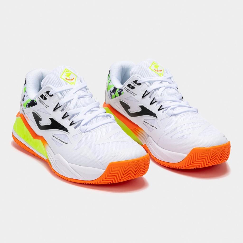 Joma Spin Erkek Beyaz Toprak - Sert Kort Tenis & Padel Ayakkabısı TSPILS2502OM