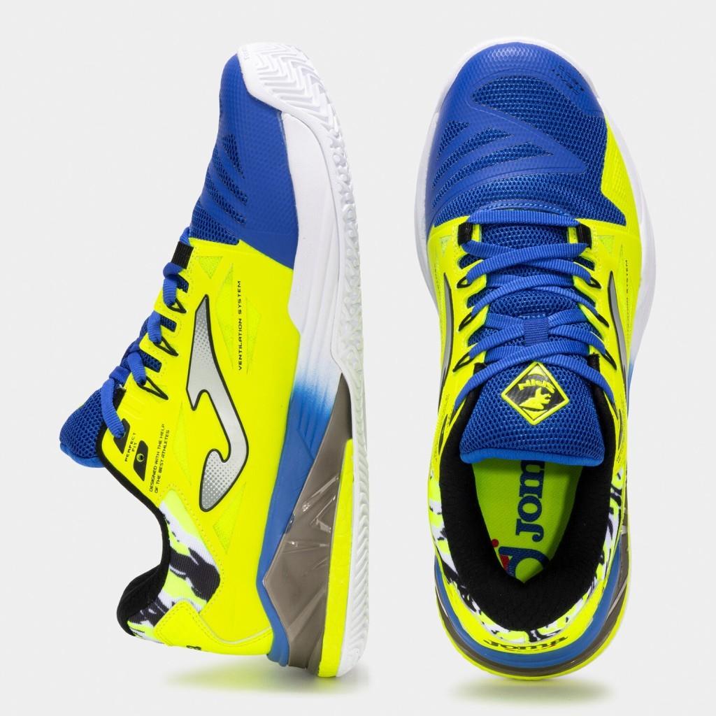 Joma Spin Erkek Neon Sarı Toprak & Sert Kort Tenis & Padel Ayakkabısı TSPINS2509OM