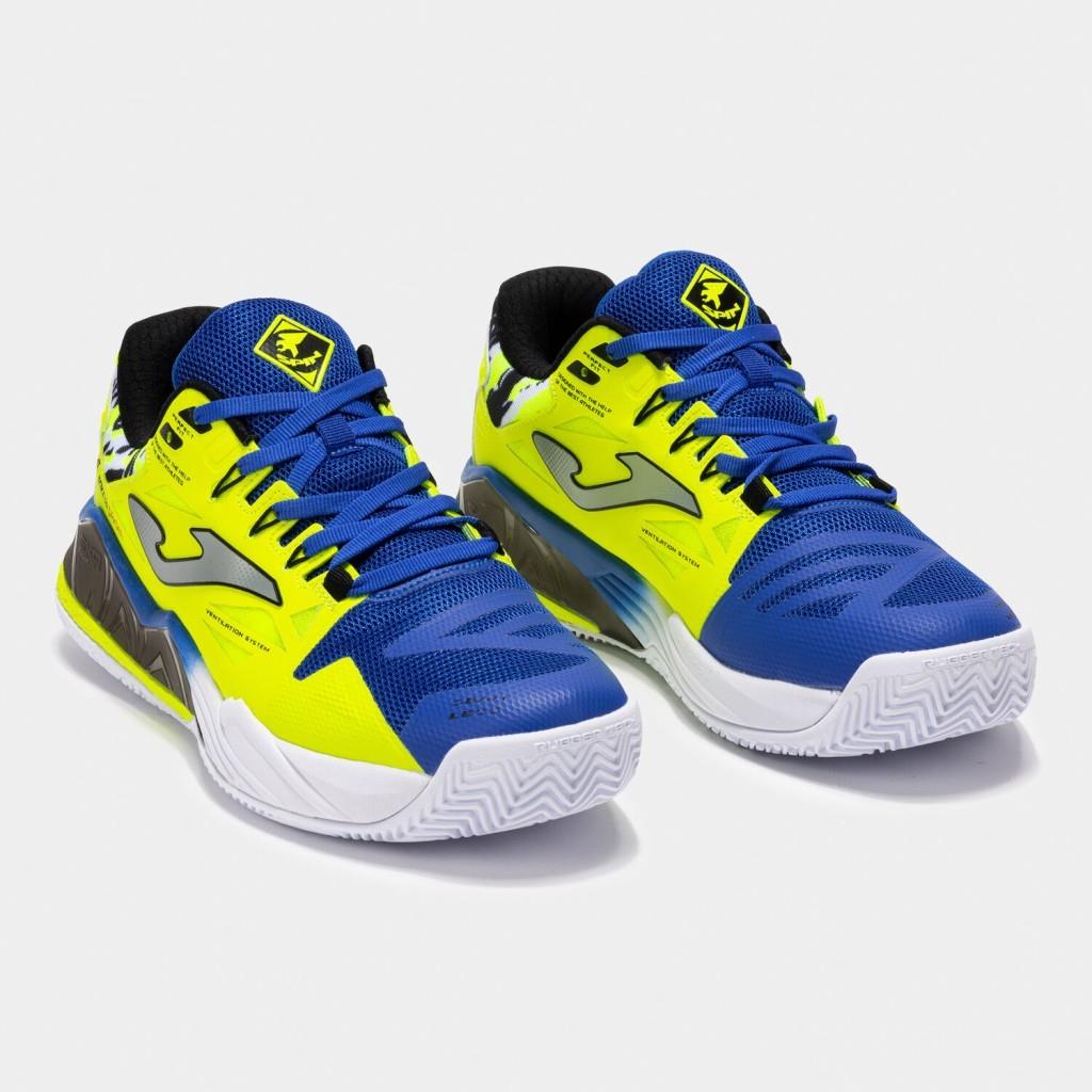 Joma Spin Erkek Neon Sarı Toprak & Sert Kort Tenis & Padel Ayakkabısı TSPINS2509OM
