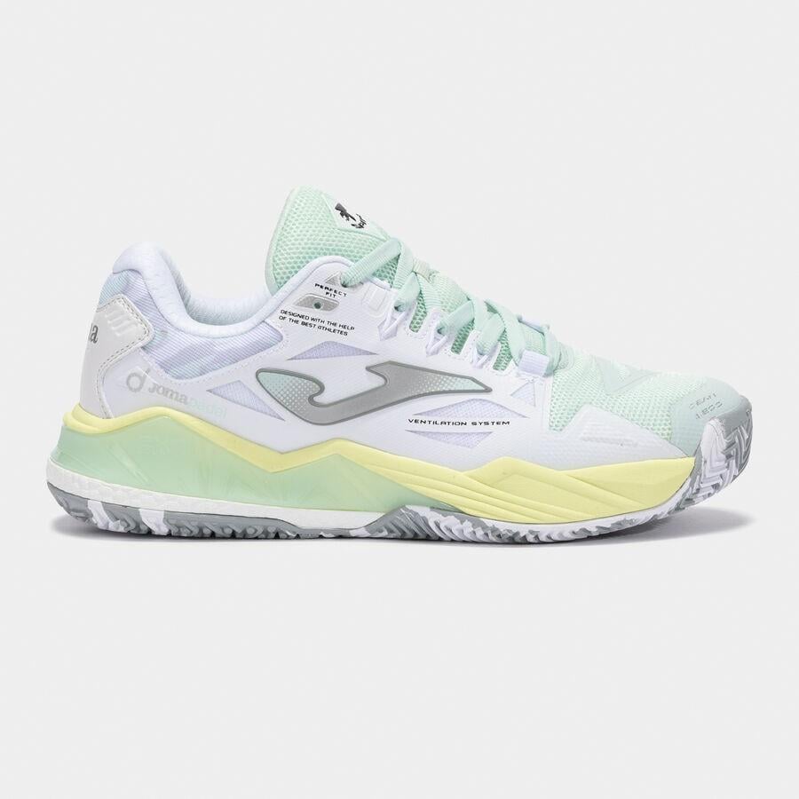 Joma Spin Kadın 2502 Beyaz Tenis/Padel Ayakkabısı
