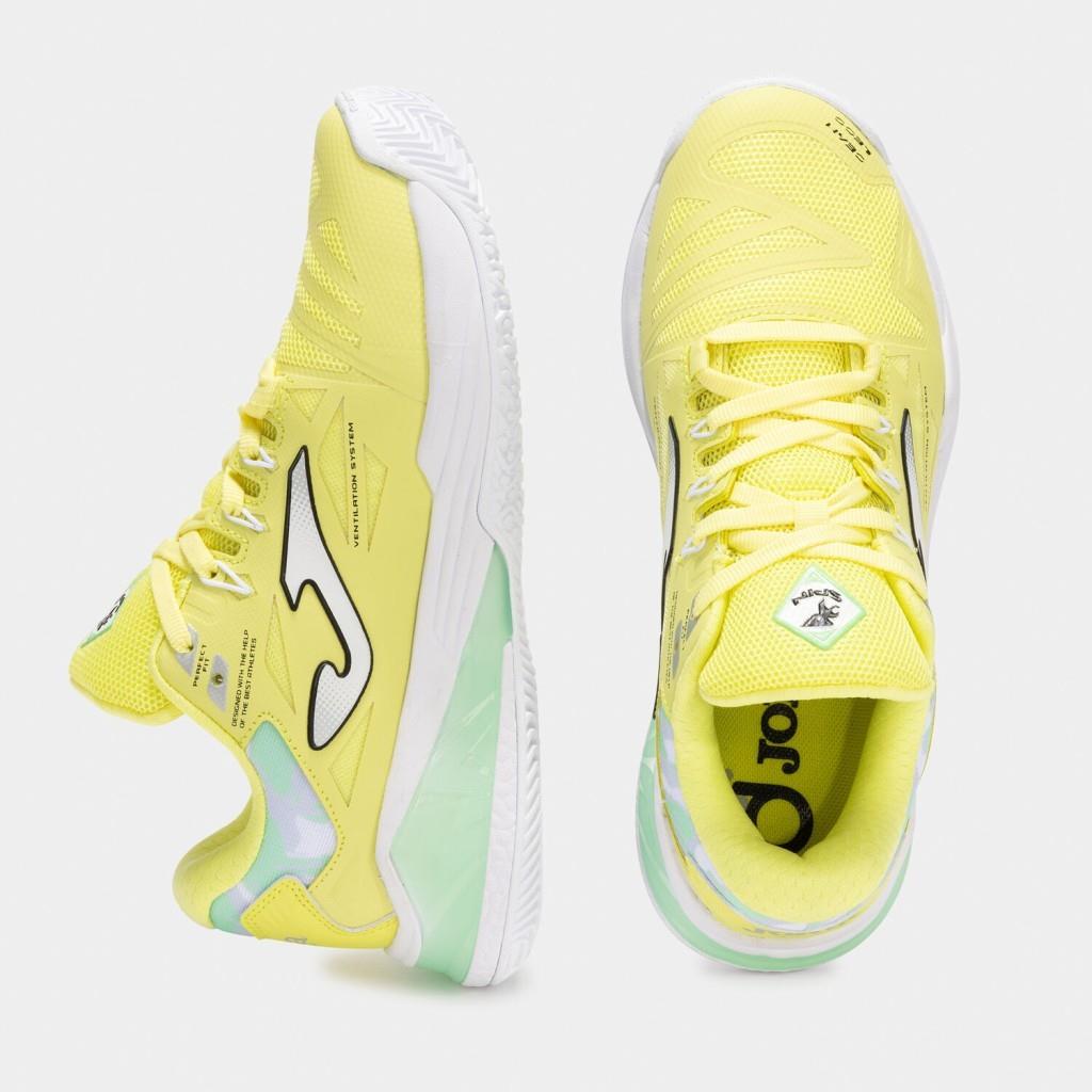 Joma Spin Kadın Sarı Toprak - Sert Kort Tenis & Padel Ayakkabısı TSPILS2509OM