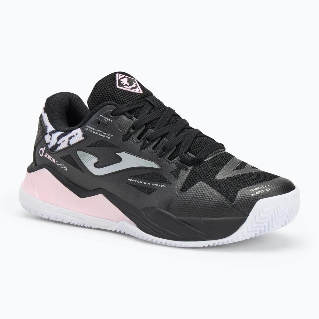 Joma Spin Kadın Siyah Toprak - Sert Kort Tenis & Padel Ayakkabısı TSPILS2501OM