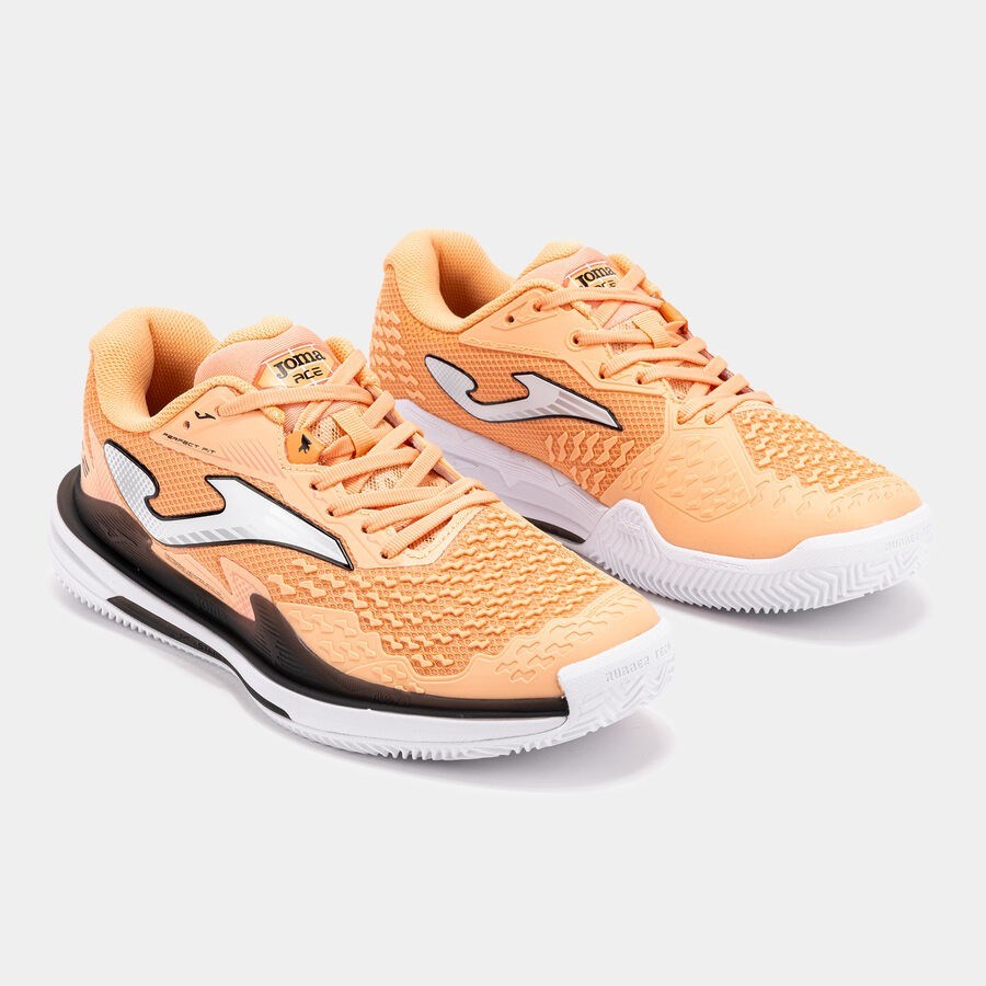 Joma TACES2608C Ace Erkek Toprak Kort Tenis Ayakkabısı Açık Turuncu/Siyah 
