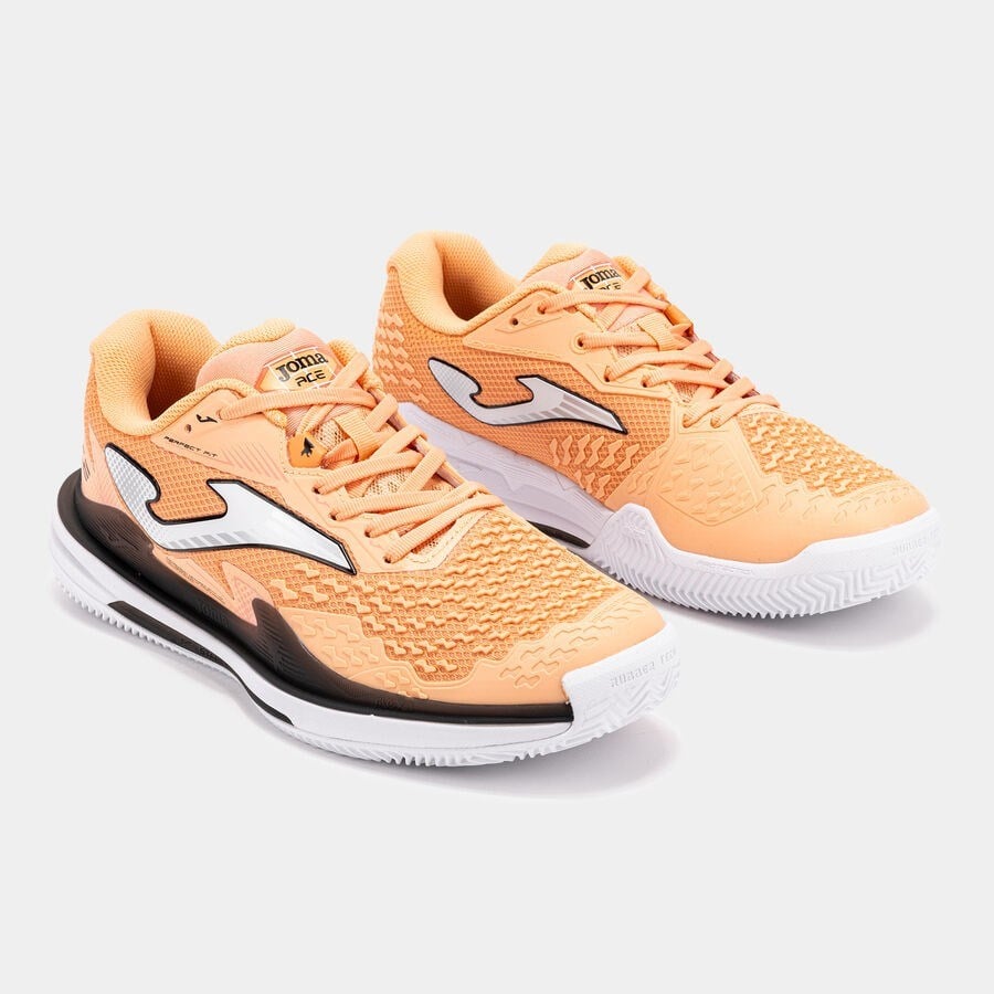 Joma TACES2608C Ace Erkek Toprak Kort Tenis Ayakkabısı Açık Turuncu/Siyah 