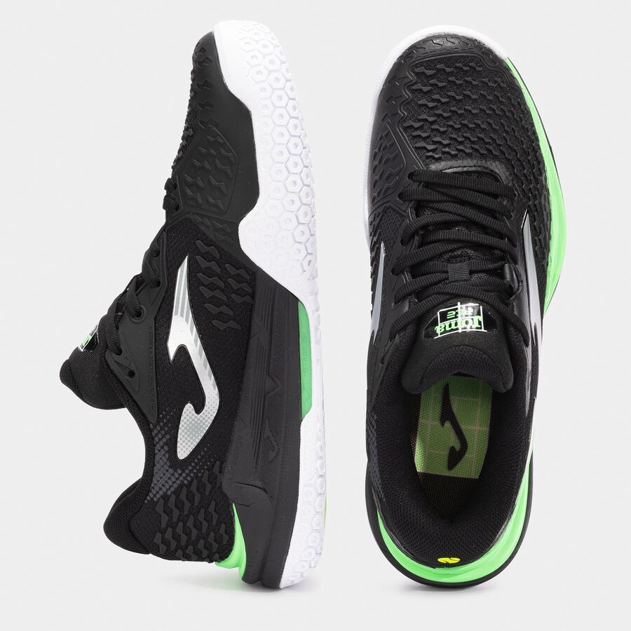 Joma TACEW2501AC Ace Sert & Toprak Kort Erkek Tenis Ayakkabısı - Siyah/Neon Yeşil