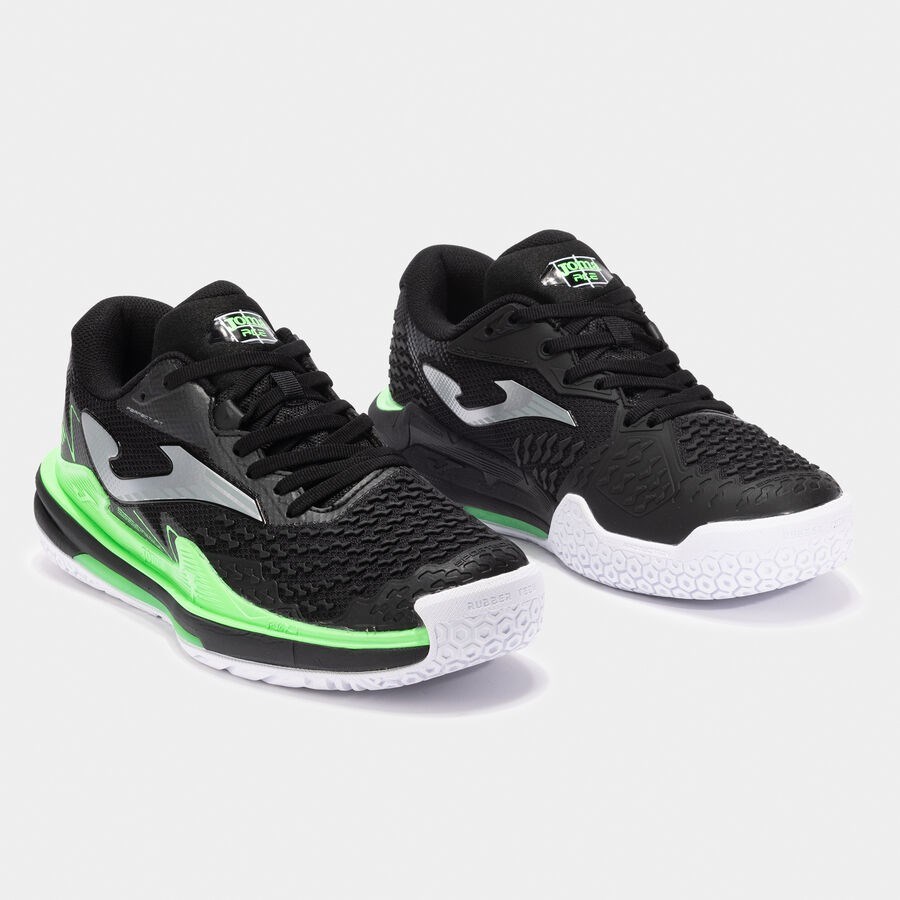 Joma TACEW2501AC Ace Sert & Toprak Kort Erkek Tenis Ayakkabısı - Siyah/Neon Yeşil