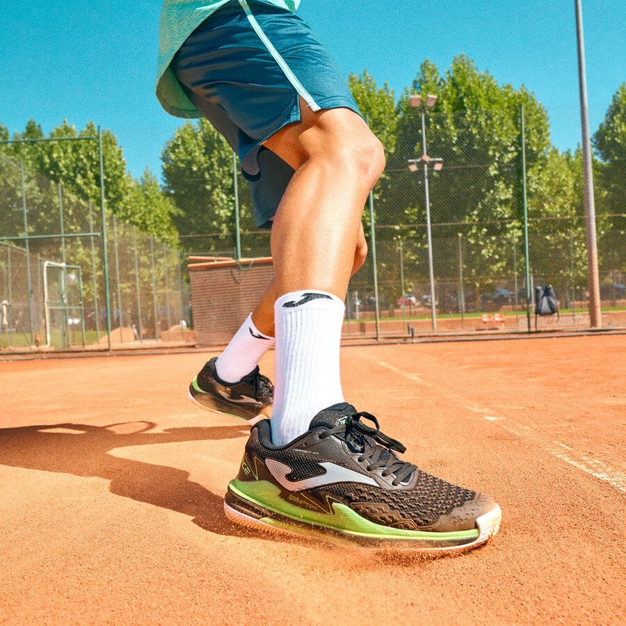 Joma TACEW2501C Ace 2501 Erkek Toprak Kort Siyah Tenis Ayakkabı