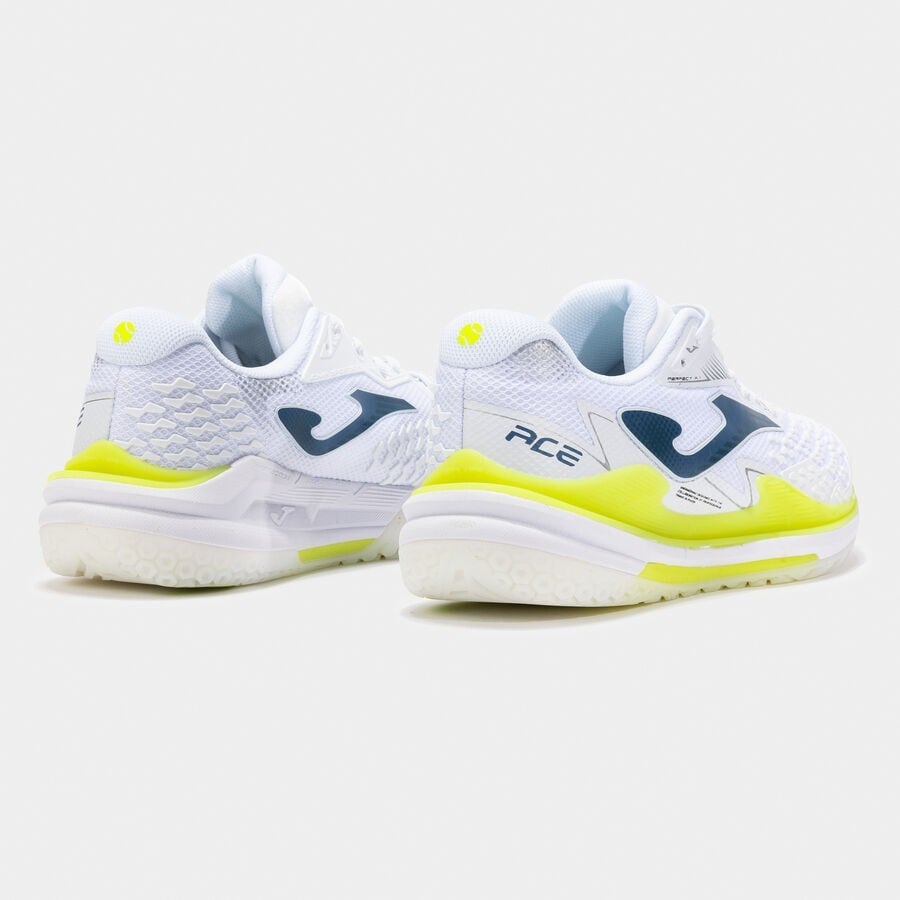 Joma TACEW2502AC Ace Sert & Toprak Kort Erkek Tenis Ayakkabısı - Beyaz/Lime