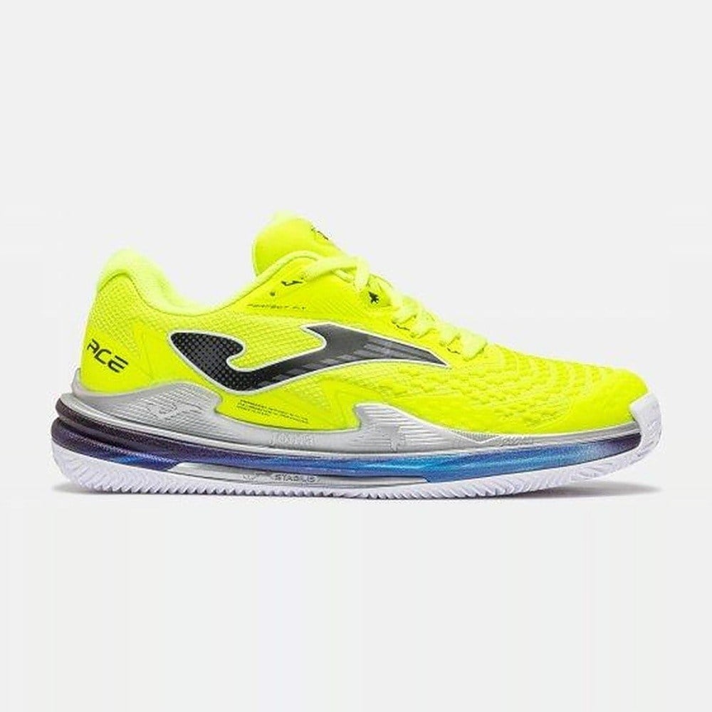 Joma TACEW2609AC Ace Sert & Toprak Kort Erkek Tenis Ayakkabısı - Neon Sarı/Siyah