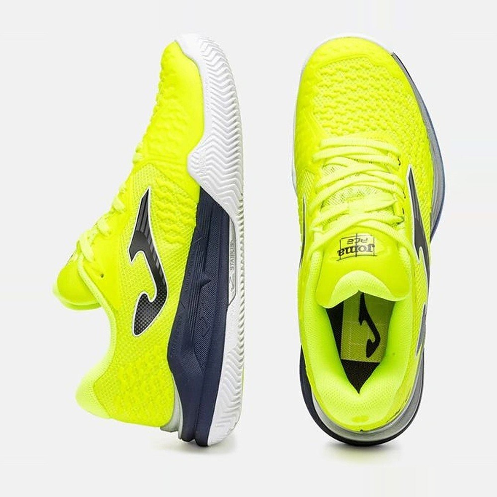 Joma TACEW2609AC Ace Sert & Toprak Kort Erkek Tenis Ayakkabısı - Neon Sarı/Siyah