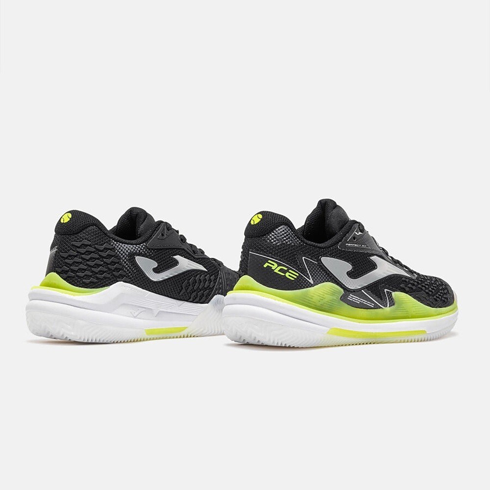 Joma TACLW2601AC Ace Sert & Toprak Kort Kadın Tenis Ayakkabısı - Siyah/Sarı