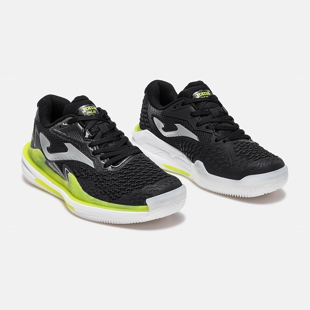 Joma TACLW2601C Ace Toprak Kort Kadın Tenis Ayakkabısı - Siyah/Sarı
