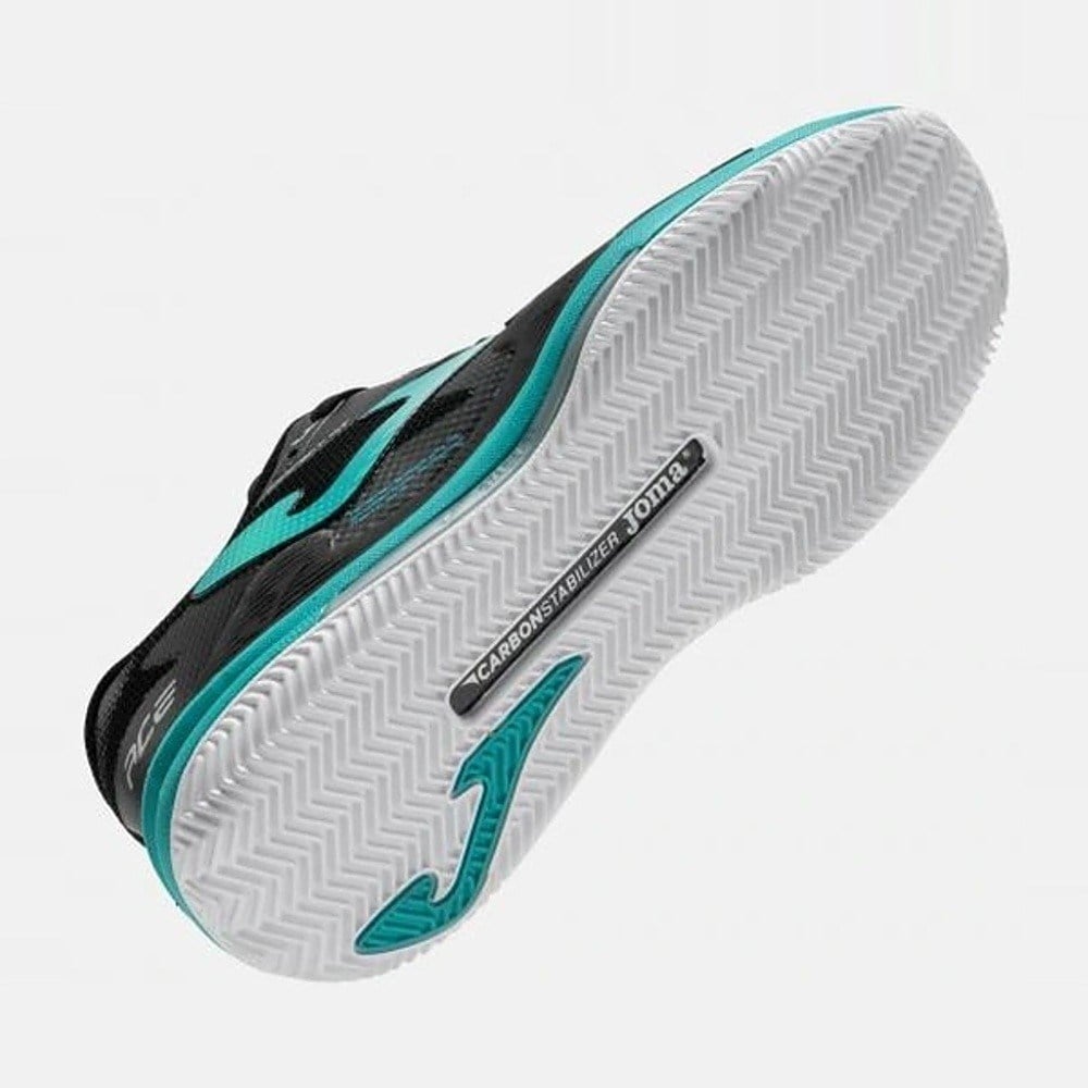 Joma TACLW2601C Ace Toprak Kort Kadın Tenis Ayakkabısı - Siyah/Sarı