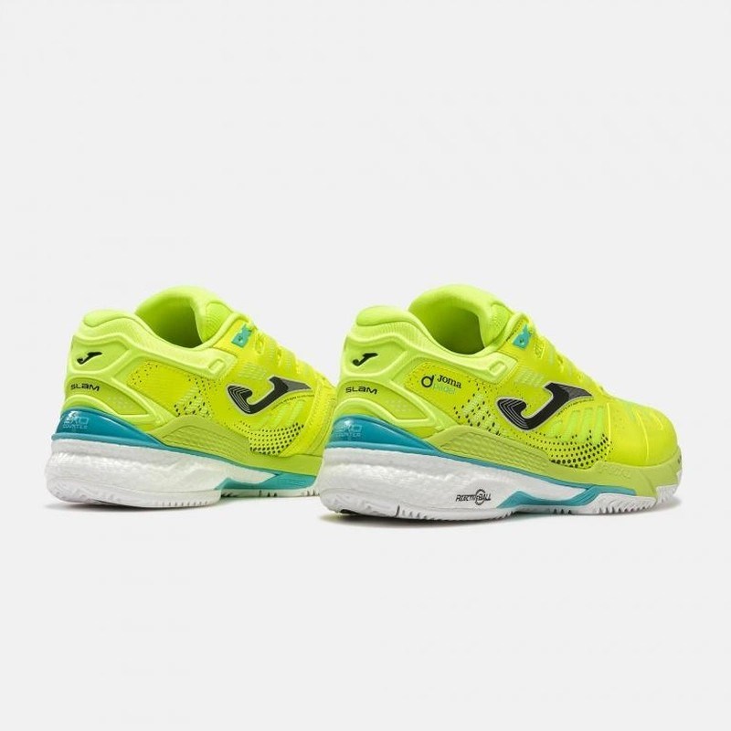 Joma  TCSLAS2609C Slam Classic Unisex Padel Ve Toprak Kort Tenis Ayakkabısı Neon Sarı 