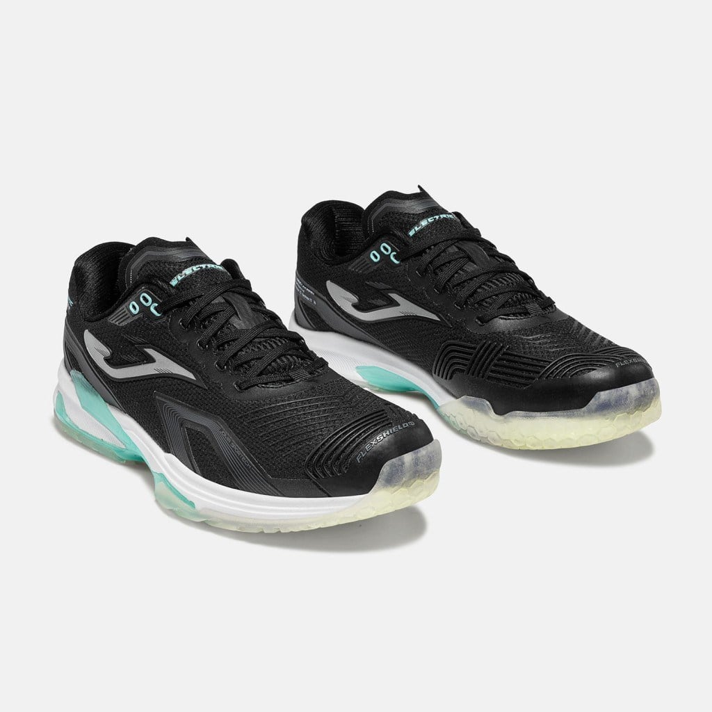 Joma TELCS2601C Electric Toprak Kort Erkek Tenis Ayakkabısı - Siyah/Mavi