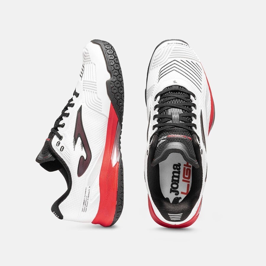 Joma TELCS2632AC Electric Sert & Toprak Kort Erkek Tenis Ayakkabısı - Beyaz/Kırmızı