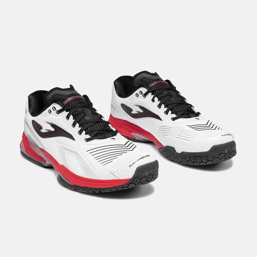 Joma TELCS2632AC Electric Sert & Toprak Kort Erkek Tenis Ayakkabısı - Beyaz/Kırmızı