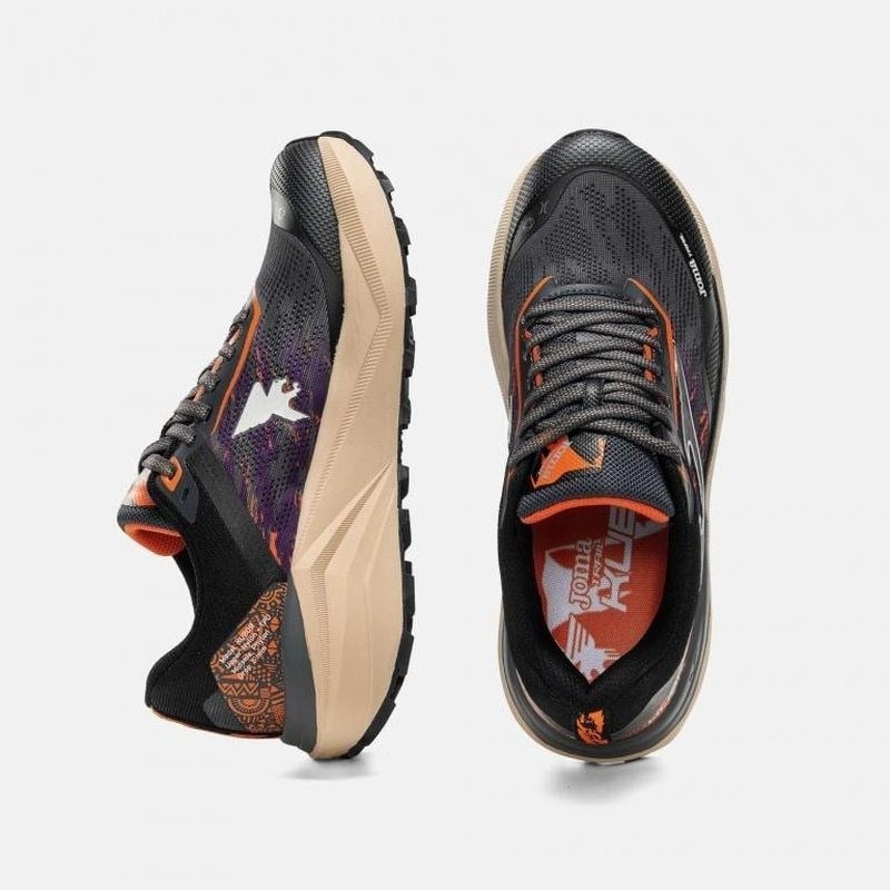 Joma TKKUBS2619 Kubor Erkek Outdoor ve Trail Koşu Ayakkabısı - Siyah/Turuncu