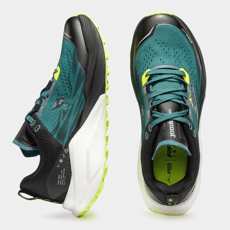 Joma TKRASS2617 Rase Erkek Trail Koşu Ayakkabısı - Petrol Mavisi/Sarı
