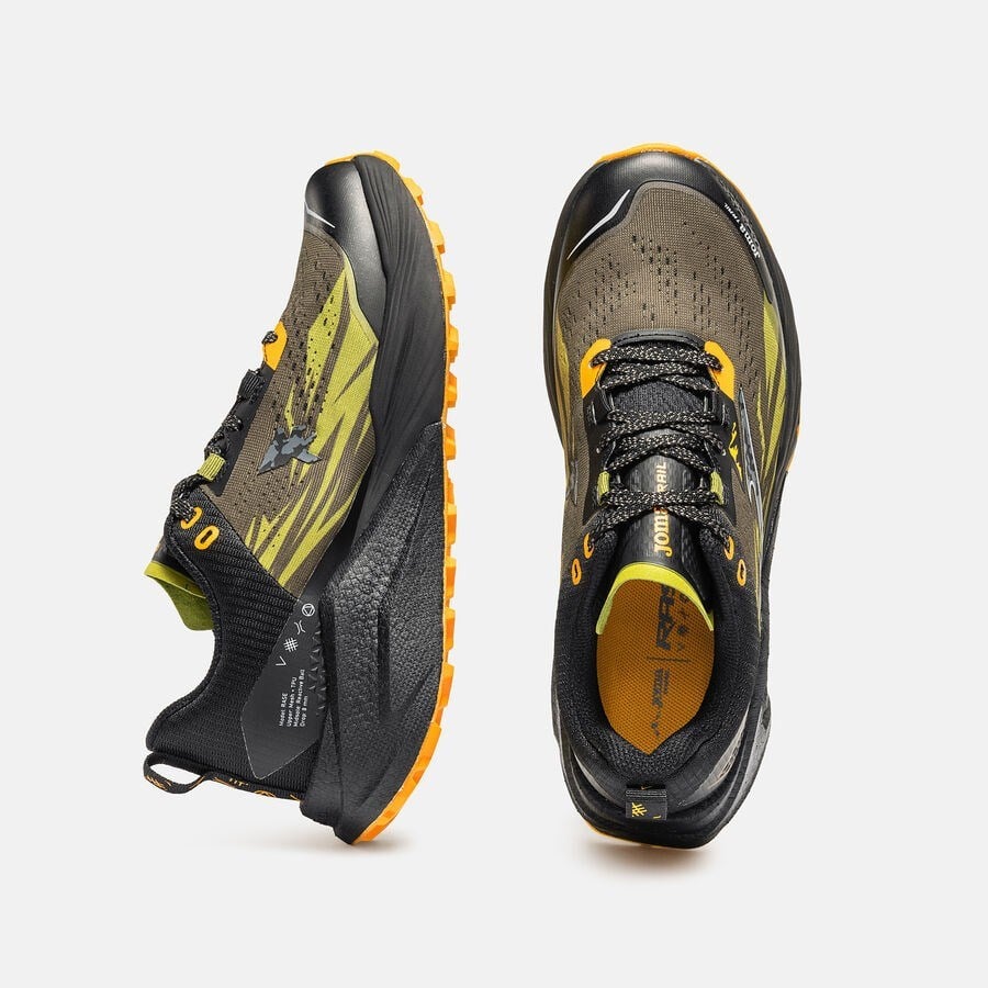 Joma TKRASS2623 Rase Erkek Trail Koşu Ayakkabısı - Haki/Sarı