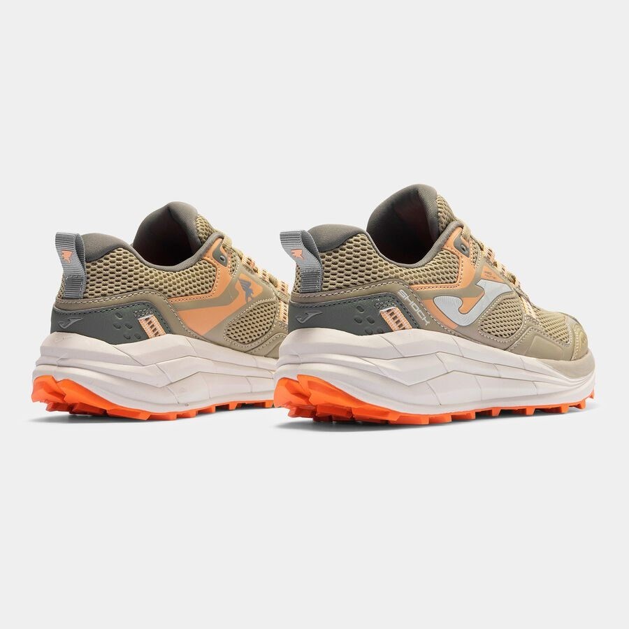 Joma TKSHLS2612 Shock Lady Kadın Outdoor ve Trail Koşu Ayakkabısı - Bej/Turuncu