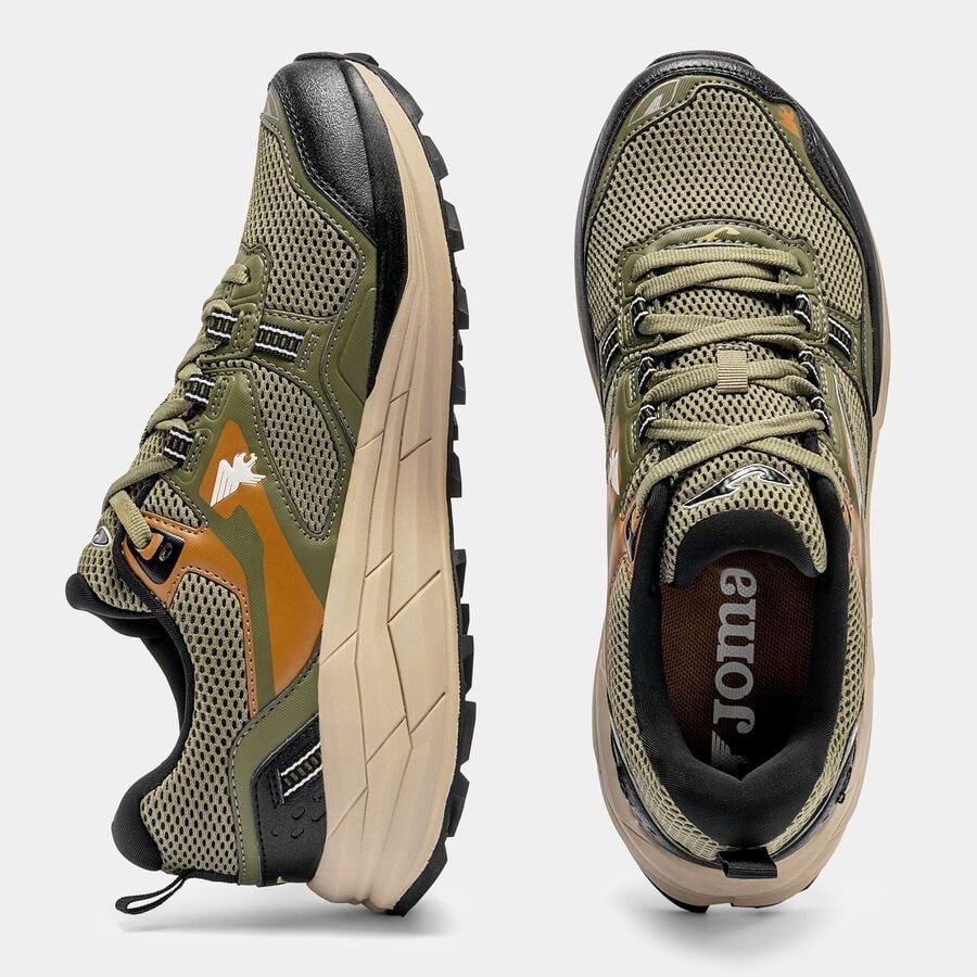 Joma TKSHOS2623 Shock Men Erkek Outdoor ve Trail Koşu Ayakkabısı - Haki/Siyah