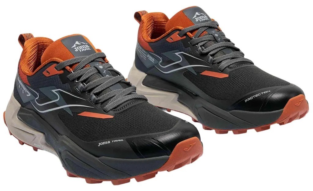 Joma TKSIES2622 Sierra Erkek Trail Koşu Ayakkabısı Siyah Turuncu