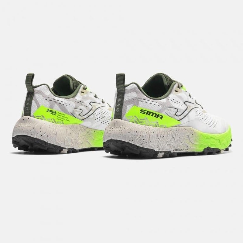 Joma TKSIMS2602 Sima Erkek Trail Koşu Ayakkabısı - Beyaz/Lime