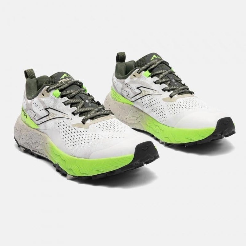 Joma TKSIMS2602 Sima Erkek Trail Koşu Ayakkabısı - Beyaz/Lime