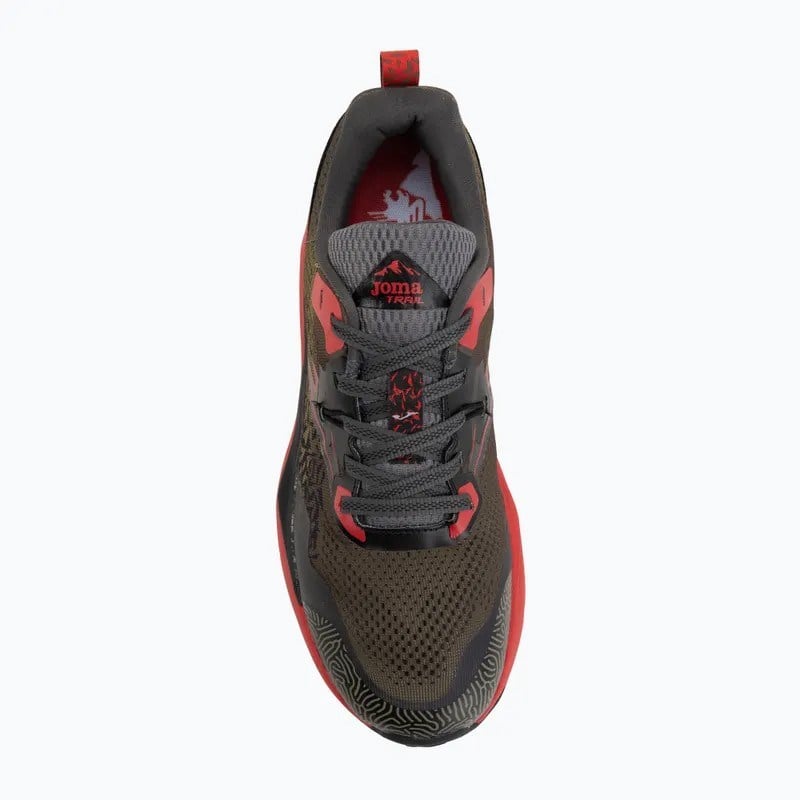 Joma TKTUNS2623 Tundra Erkek Trail Koşu Ayakkabısı Haki/Kırmızı