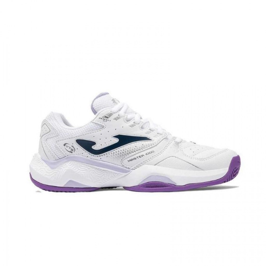 Joma TM10LS2602C Master 1000 Kadın Toprak Kort Tenis & Padel Ayakkabısı Beyaz Mor