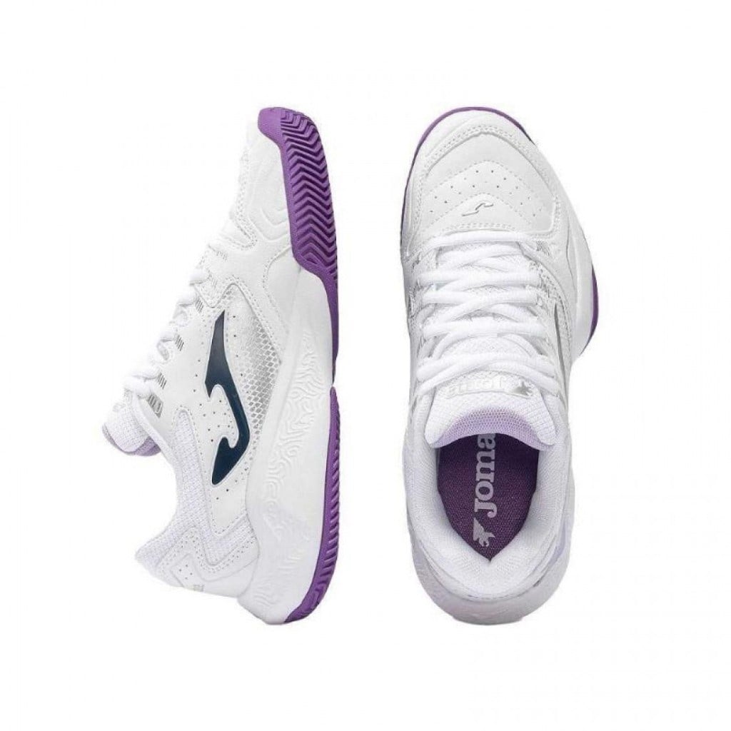 Joma TM10LS2602C Master 1000 Kadın Toprak Kort Tenis & Padel Ayakkabısı Beyaz Mor