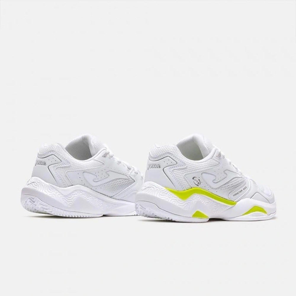Joma TM10LW2602C Master Toprak Kort Kadın Tenis Ayakkabısı - Beyaz/Sarı