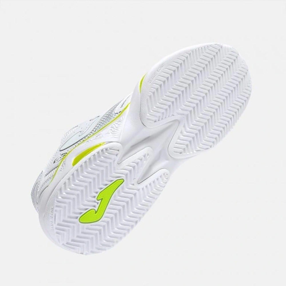 Joma TM10LW2602C Master Toprak Kort Kadın Tenis Ayakkabısı - Beyaz/Sarı