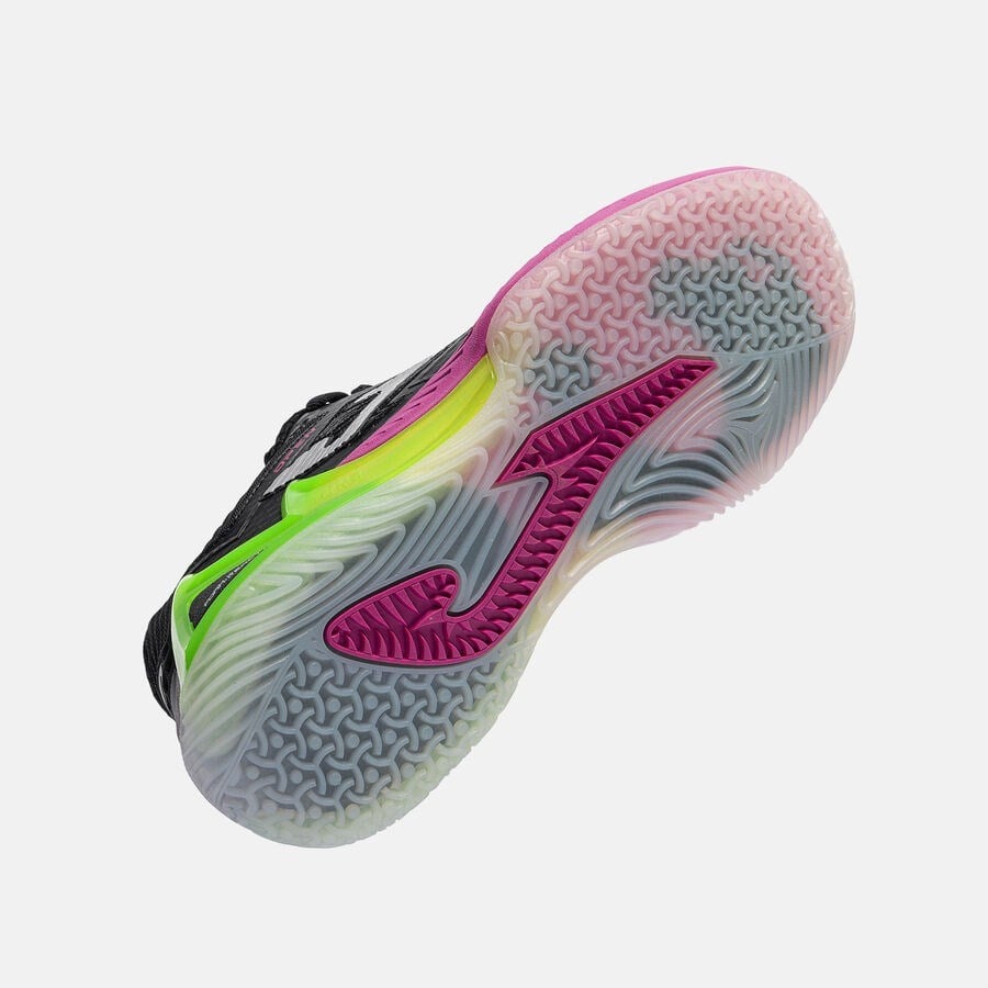 Joma TOPLS2601OM Open Lady Toprak Kort Tenis & Padel Kadın Ayakkabısı - Siyah/Yeşil