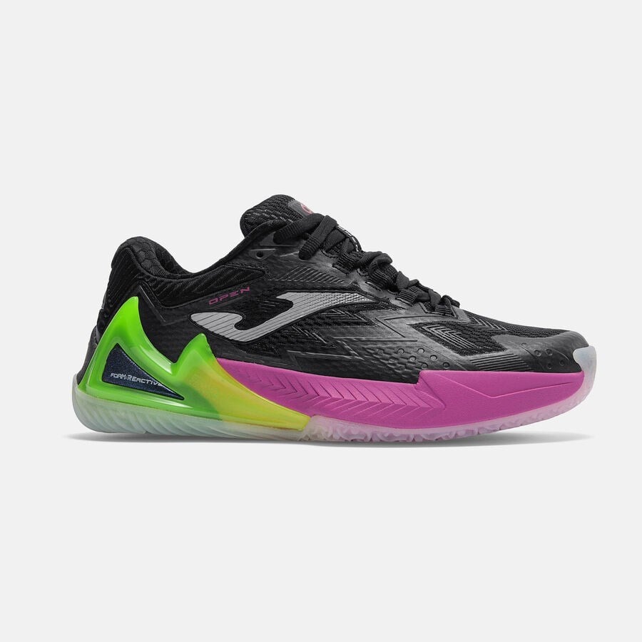 Joma TOPLS2601OM Open Lady Toprak Kort Tenis & Padel Kadın Ayakkabısı - Siyah/Yeşil