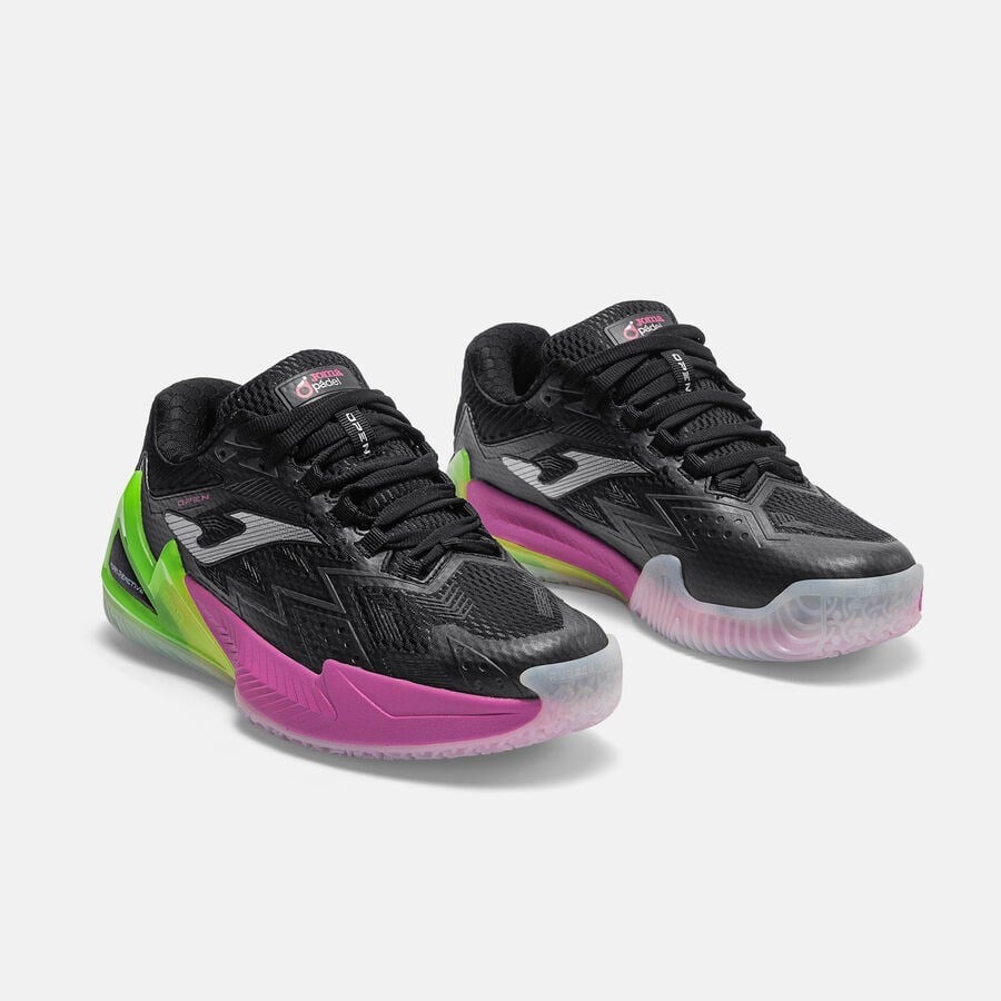 Joma TOPLS2601OM Open Lady Toprak Kort Tenis & Padel Kadın Ayakkabısı - Siyah/Yeşil