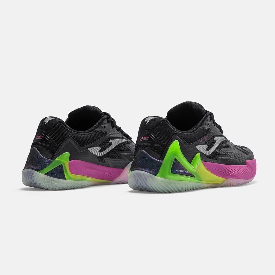 Joma TOPLS2601OM Open Lady Toprak Kort Tenis & Padel Kadın Ayakkabısı - Siyah/Yeşil