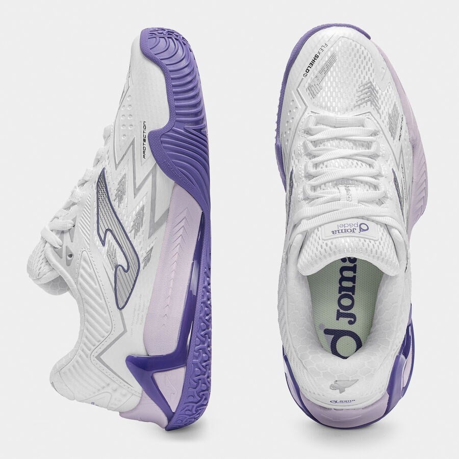 Joma TOPLS2602OM Open Lady Toprak Kort Tenis & Padel Kadın Ayakkabısı - Beyaz/Mor