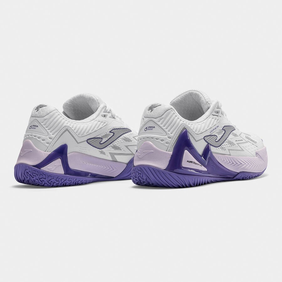 Joma TOPLS2602OM Open Lady Toprak Kort Tenis & Padel Kadın Ayakkabısı - Beyaz/Mor