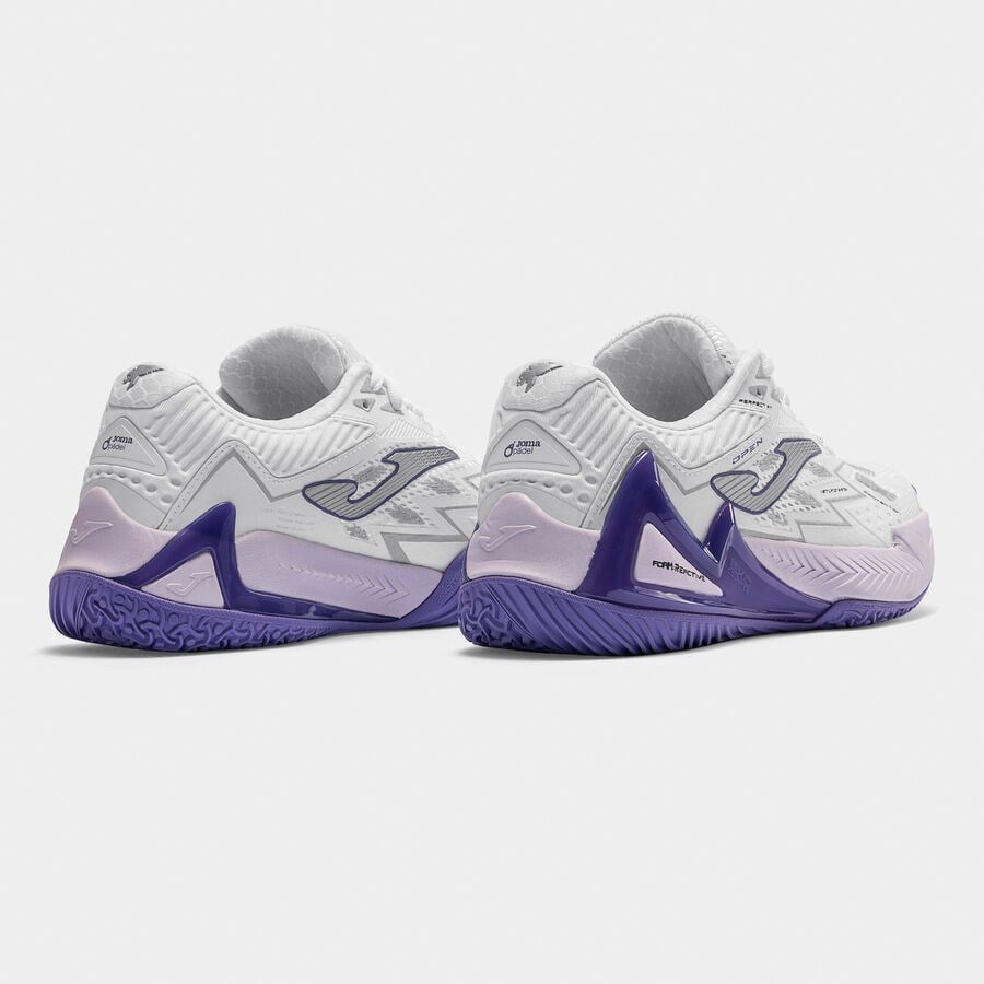 Joma TOPLS2602OM Open Lady Toprak Kort Tenis & Padel Kadın Ayakkabısı - Beyaz/Mor