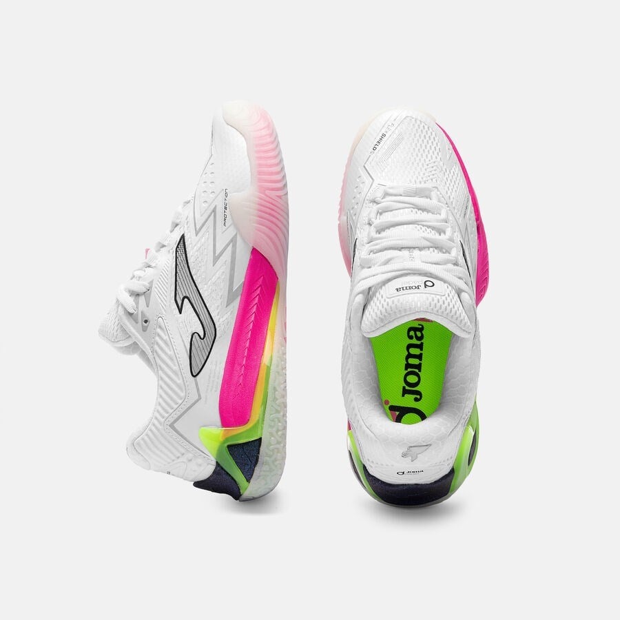 Joma TOPLS2632OM Open Lady Toprak Kort Tenis & Padel Kadın Ayakkabısı - Beyaz/Pembe