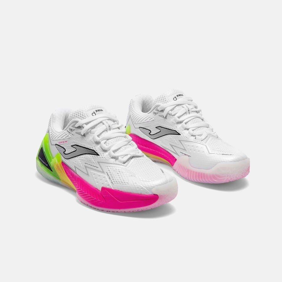 Joma TOPLS2632OM Open Lady Toprak Kort Tenis & Padel Kadın Ayakkabısı - Beyaz/Pembe