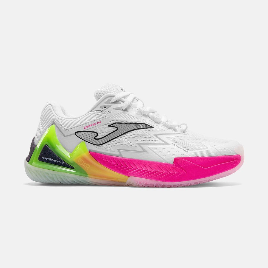 Joma TOPLS2632OM Open Lady Toprak Kort Tenis & Padel Kadın Ayakkabısı - Beyaz/Pembe