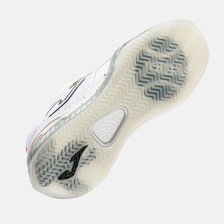 Joma TPOILS2602AC Point Lady 26 Toprak & Sert Kort Kadın Tenis Ayakkabısı - Beyaz/Altın