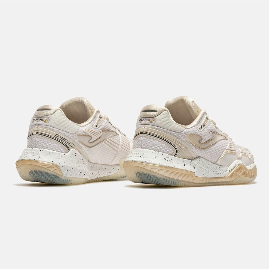 Joma TPOILS2625C Point Lady Toprak Kort Kadın Tenis Ayakkbısı - Krem/Bej