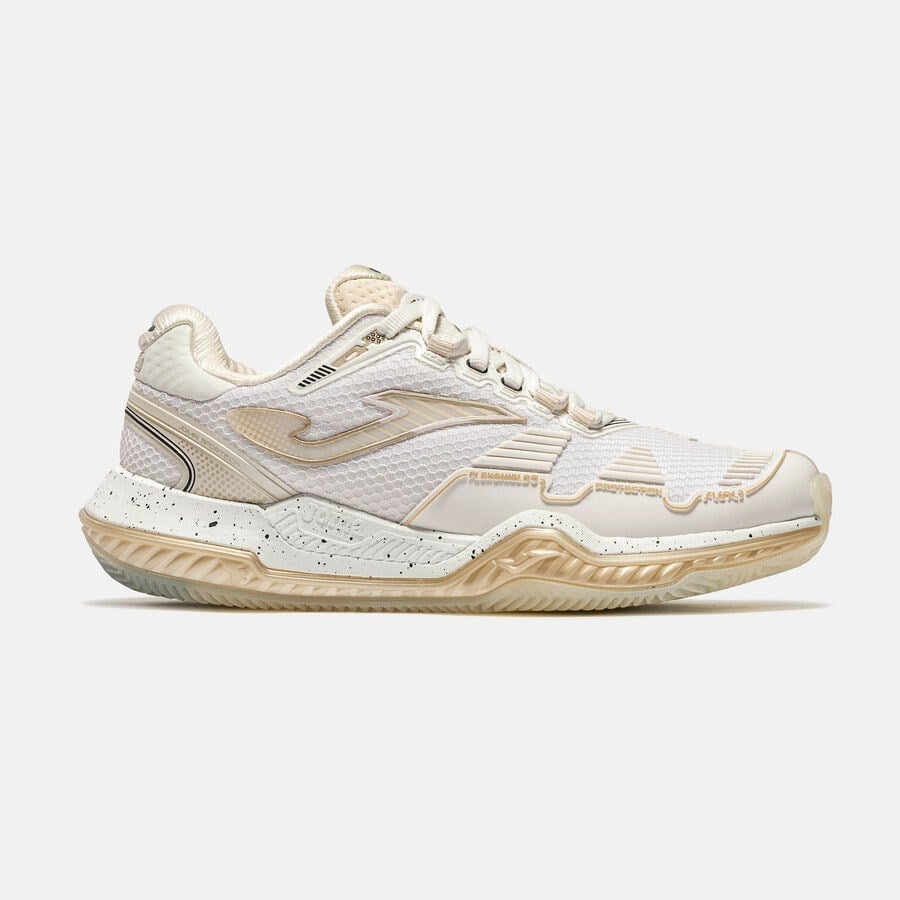 Joma TPOILS2625C Point Lady Toprak Kort Kadın Tenis Ayakkbısı - Krem/Bej