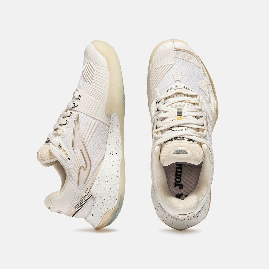 Joma TPOILS2625C Point Lady Toprak Kort Kadın Tenis Ayakkbısı - Krem/Bej