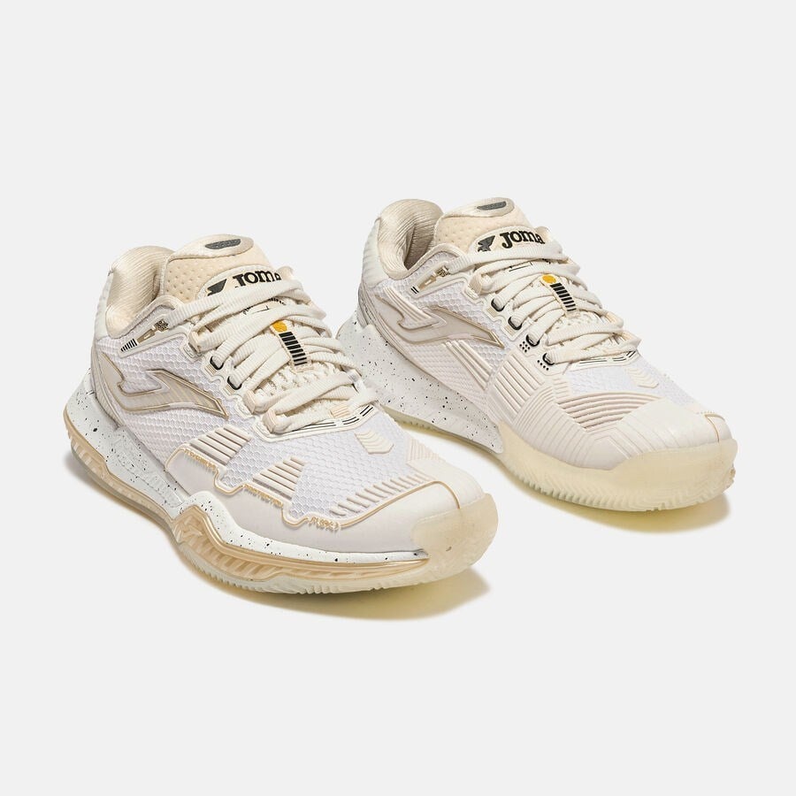 Joma TPOILS2625C Point Lady Toprak Kort Kadın Tenis Ayakkbısı - Krem/Bej